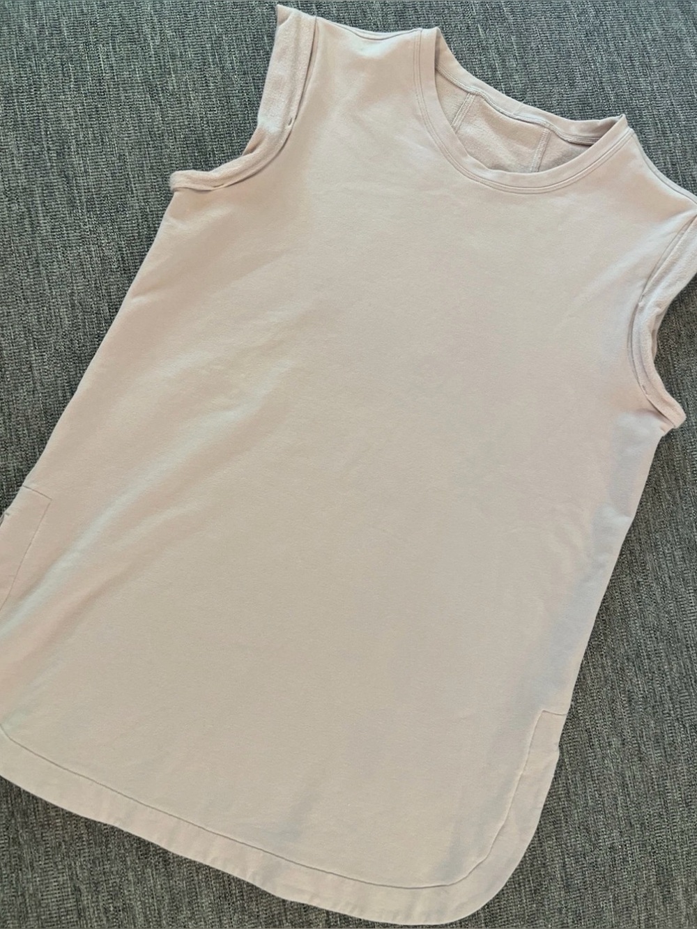 Lululemon All Time Tank POIK Porcelain Pink - 08367 Sz 4 or 6? French Terry